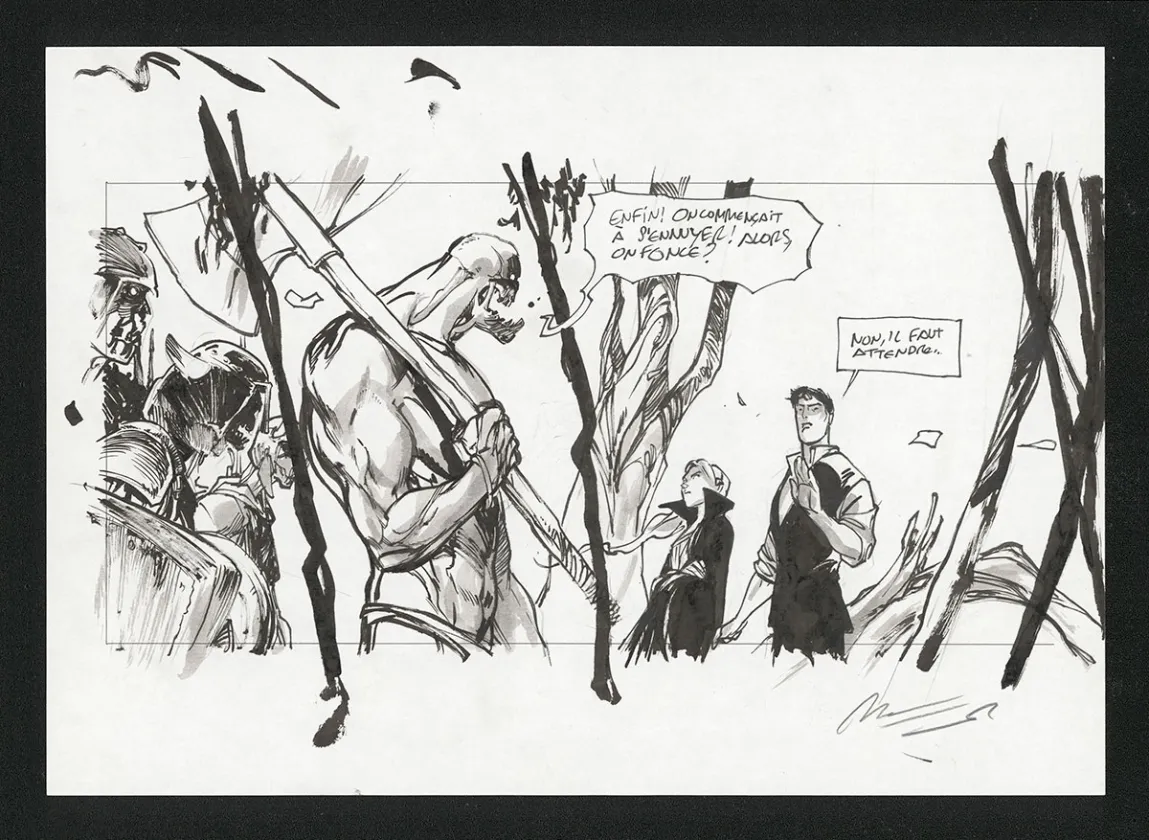Planche noir et blanc, Sortilèges, José Luis Munuera