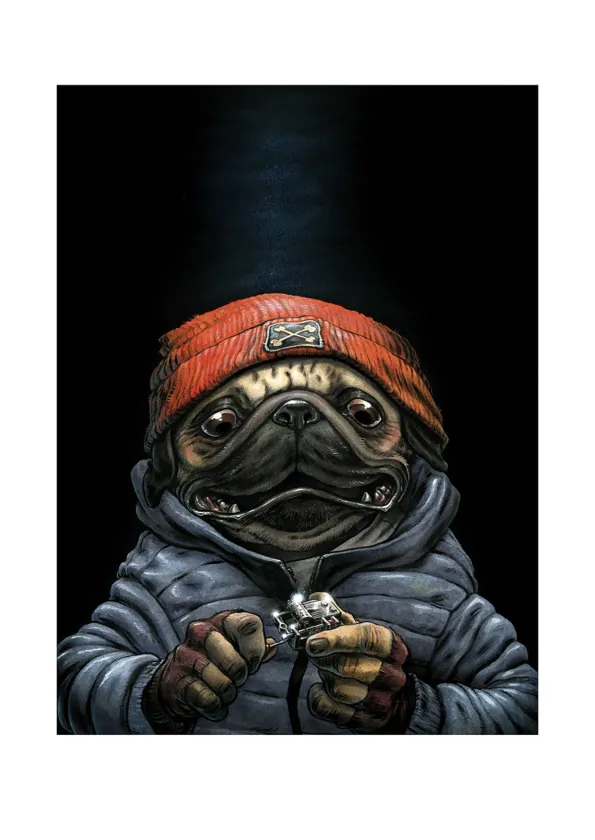 Colored illustration,  Guznag