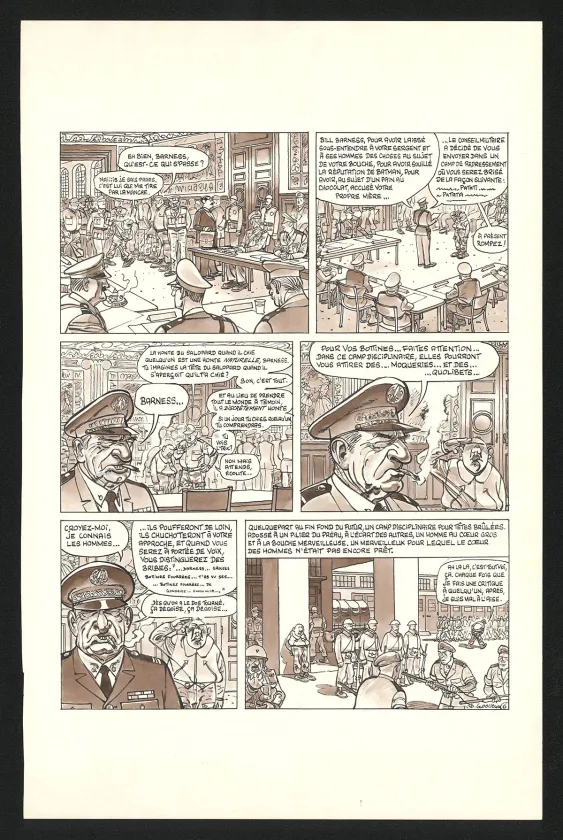 Black and white original page, Georges et Louis romanciers, La fin du monde (T.3), Daniel Goossens