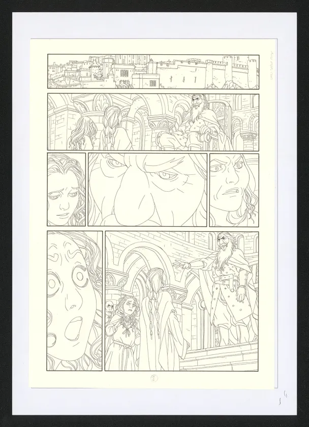 Planche noir et blanc, Les Ogres-Dieux, La Première née (T.4), Bertrand Gatignol