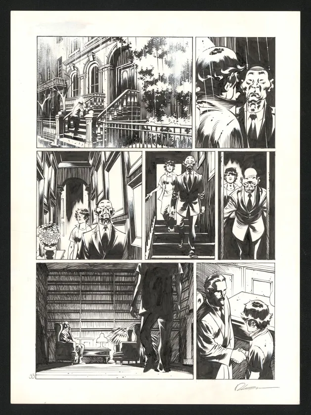 Planche noir et blanc, Jazz Maynard, Blood, Jazz and tears (T.5),  Roger