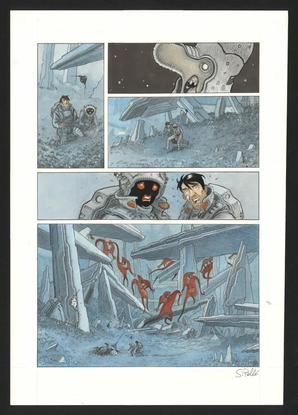 Planche couleur, Orbital, Contacts (T.8), Serge Pellé