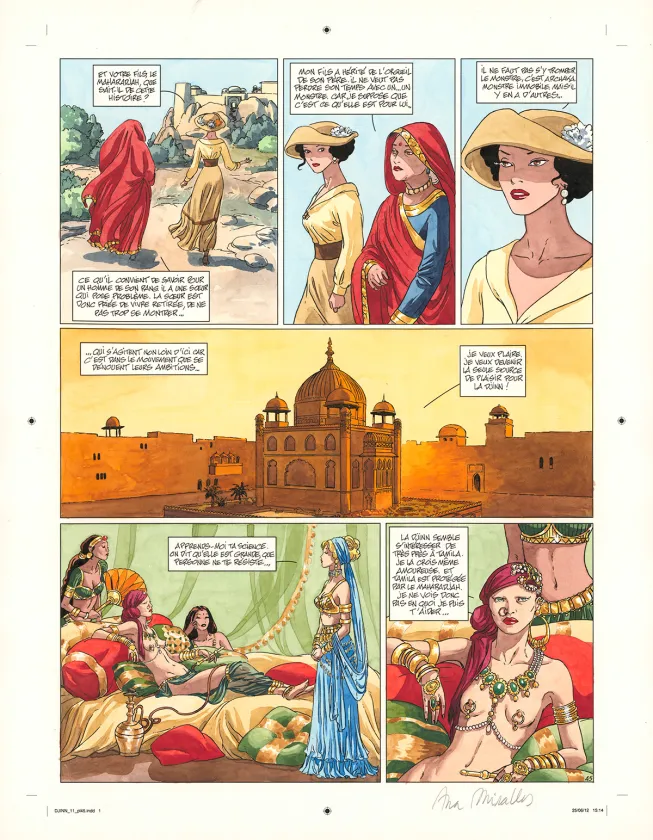 Planche couleur, Djinn, Une Jeunesse éternelle (T.11), Ana Miralles