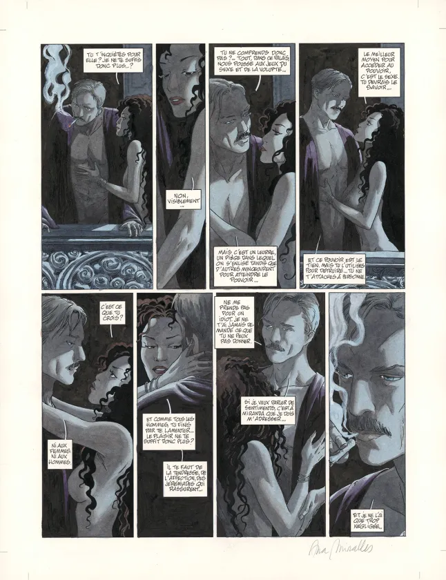 Colored original page, Djinn, Un Honneur retrouvé (T.12), Ana Miralles