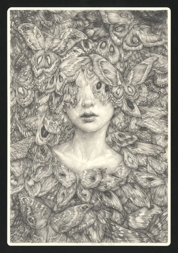 Illustration noir et blanc, Marco Mazzoni