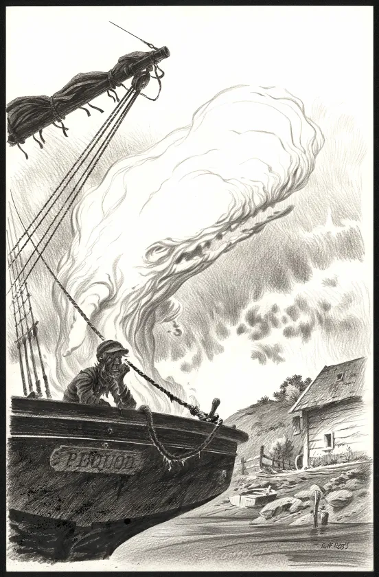 Illustration noir et blanc,  Riff Reb's