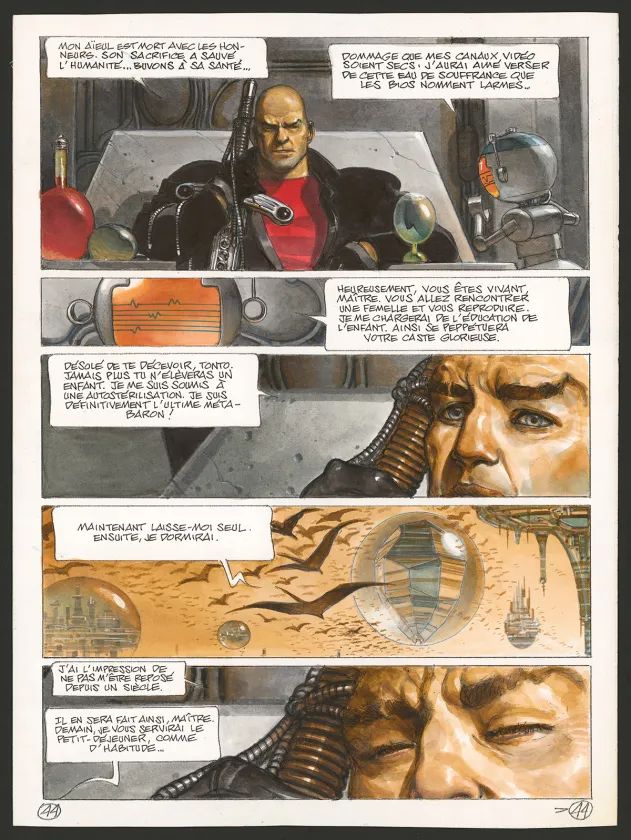 Planche couleur, La Caste des Méta-Barons, Sans-Nom, le dernier Méta-Baron (T.8), Juan Gimenez