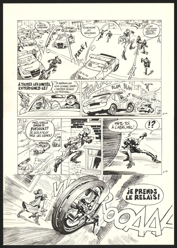 Black and white original page, SuperGroom, Héros malgré lui (T.1),  Yoann