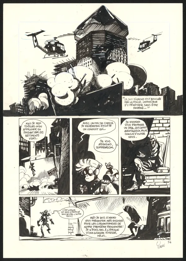 Planche noir et blanc, SuperGroom, Héros malgré lui (T.1),  Yoann
