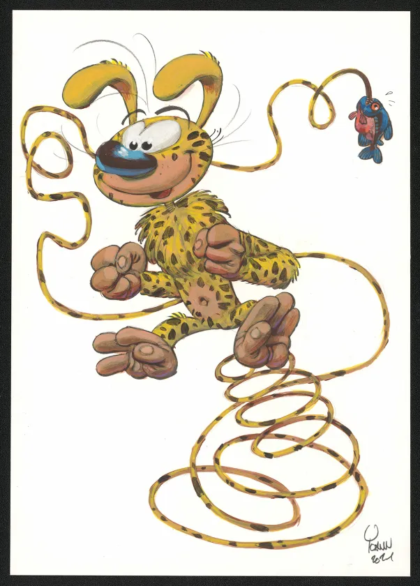 Illustration couleur, Spirou et Fantasio,  Yoann