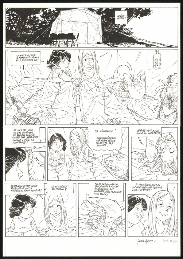 Planche noir et blanc, Les Beaux étés, Cap au Sud ! (T.1), Jordi Lafebre