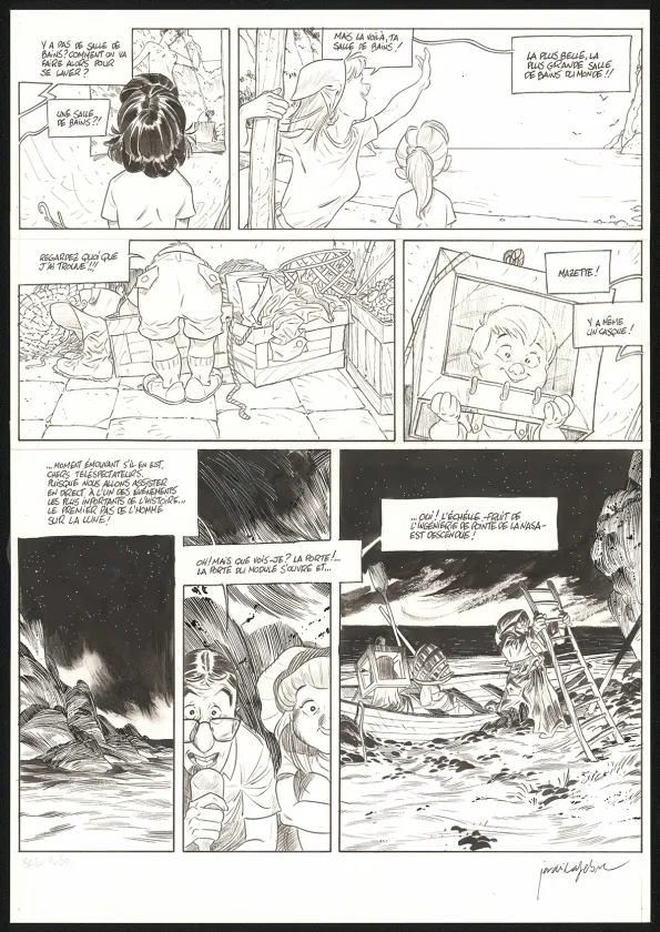 Planche noir et blanc, Les Beaux étés, La Calanque (T.2), Jordi Lafebre