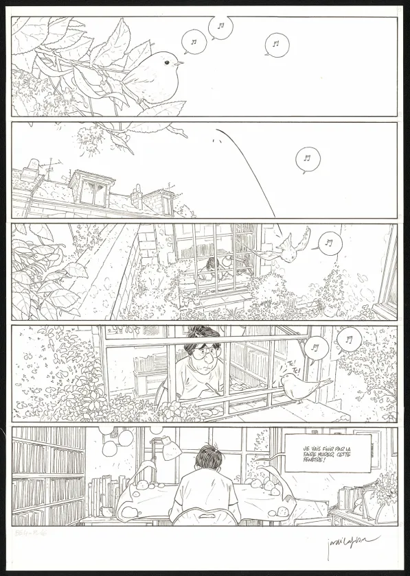 Planche noir et blanc, Les Beaux étés, Le Repos du guerrier (T.4), Jordi Lafebre