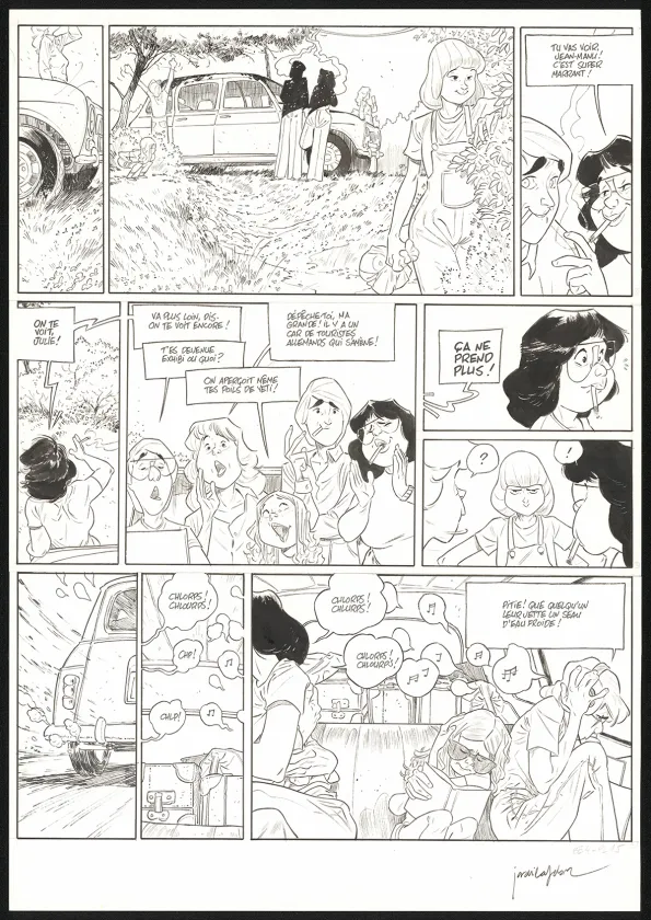 Planche noir et blanc, Les Beaux étés, Le Repos du guerrier (T.4), Jordi Lafebre