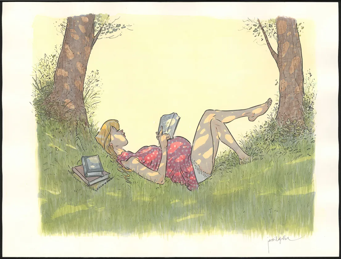 Colored illustration, Les Beaux étés, Mam'zelle Estérel (T.3), Jordi Lafebre