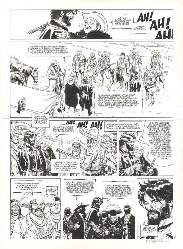 Planche noir et blanc, Undertaker, L'Indien blanc (T.5), Ralph Meyer