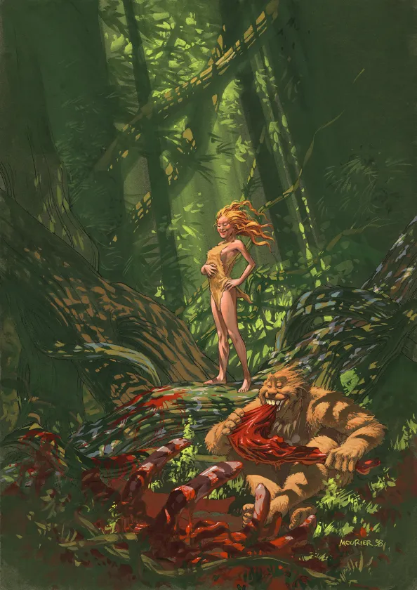 Illustration couleur, Trolls de Troy, Jean-Louis Mourier