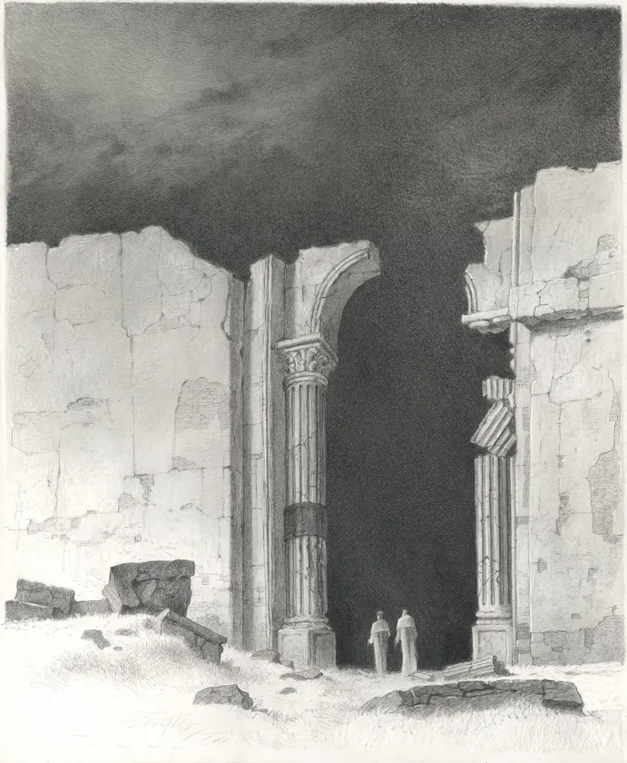 Planche noir et blanc, L'Enfer de Dante, Paul & Gaëtan Brizzi