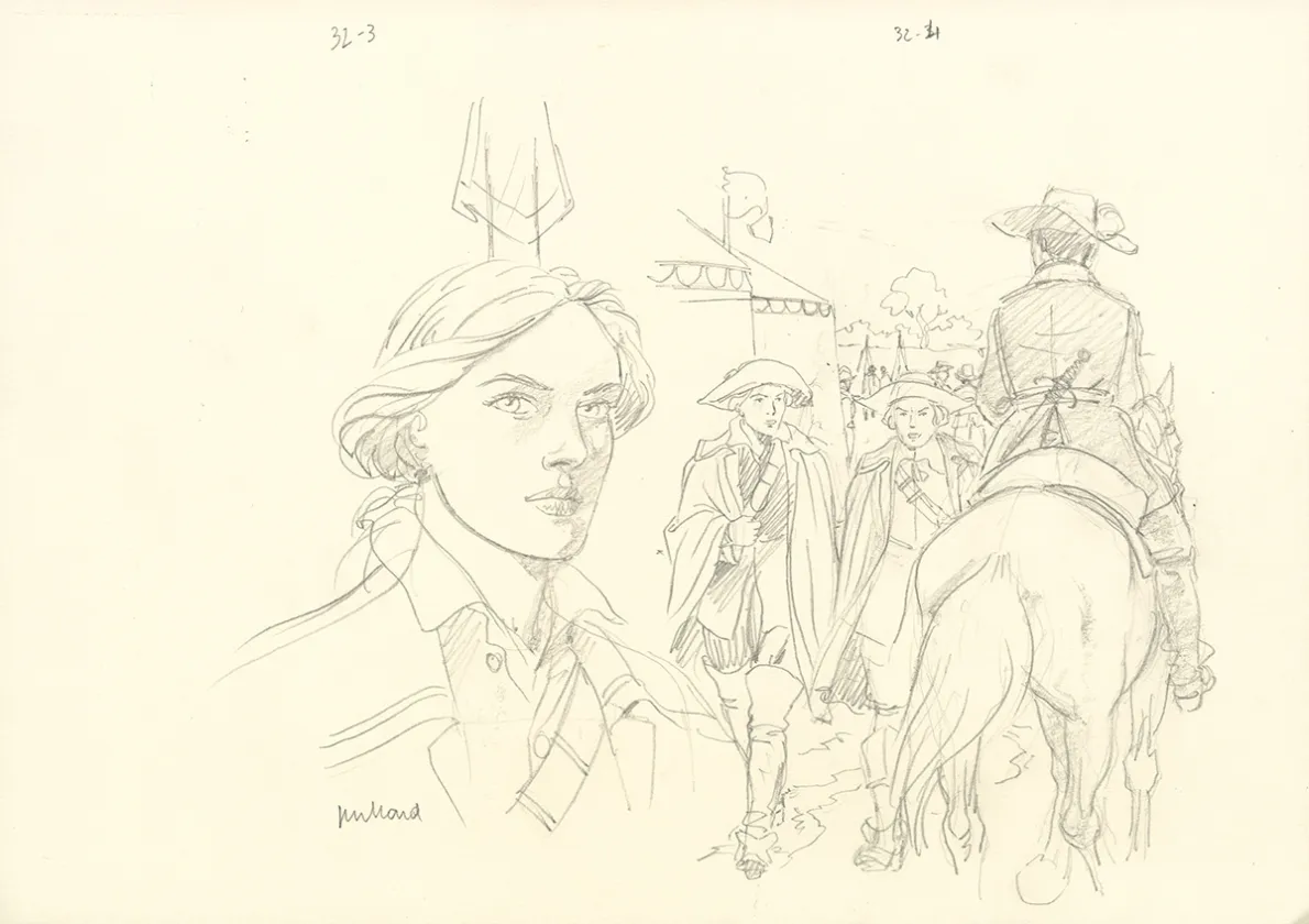 Sketch, Plume aux Vents, André Juillard