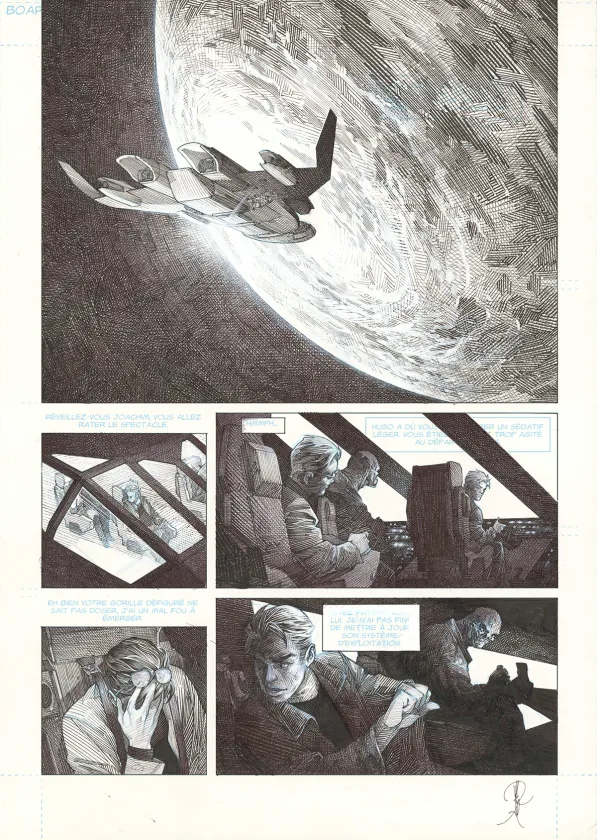 Planche noir et blanc, La Mort vivante, Alberto Varanda