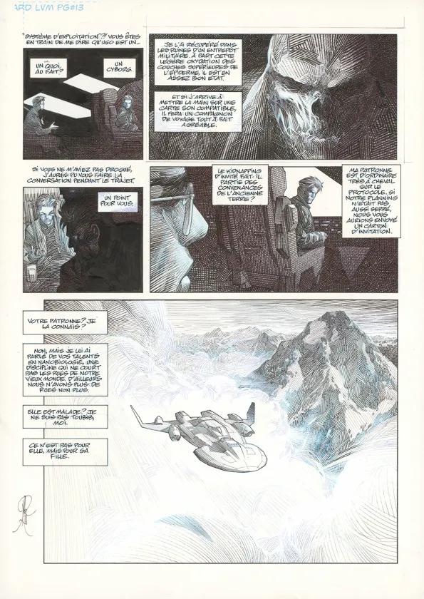Planche noir et blanc, La Mort vivante, Alberto Varanda