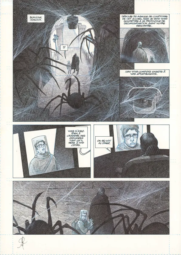 Planche noir et blanc, La Mort vivante, Alberto Varanda