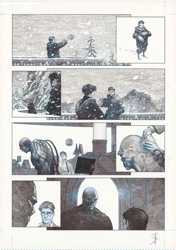 Planche noir et blanc, La Mort vivante, Alberto Varanda