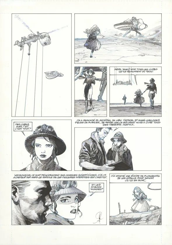 Planche noir et blanc, La Mort vivante, Alberto Varanda