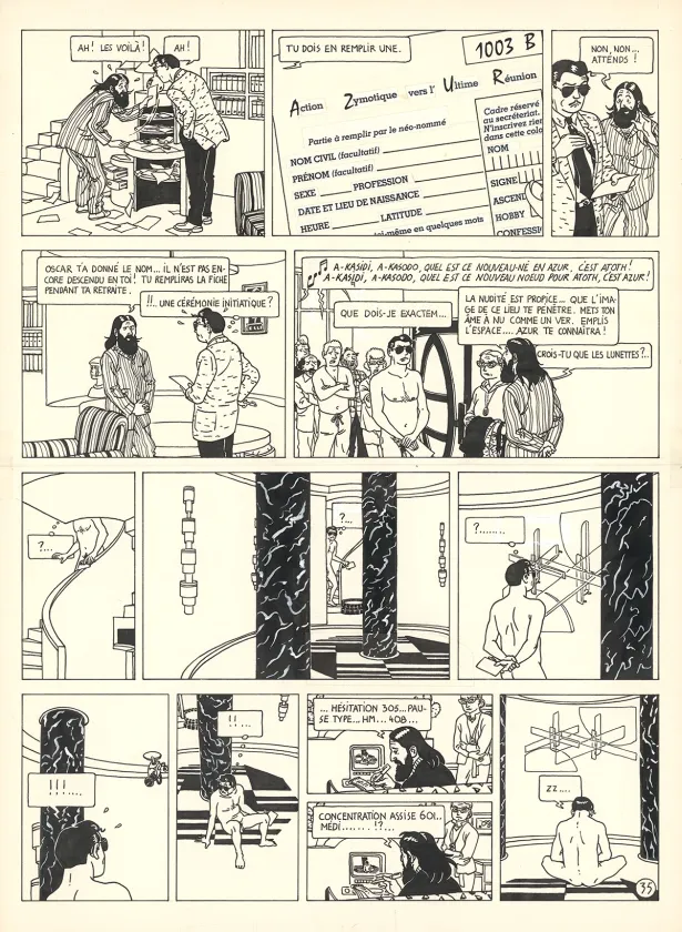 Planche noir et blanc, Ray Banana, Berceuse électrique (T.1), Ted Benoit
