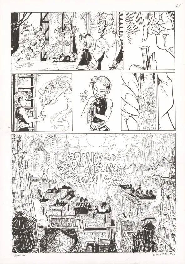 Planche noir et blanc, Ekhö Monde miroir, Un fantôme à Pékin (T.10), Alessandro Barbucci