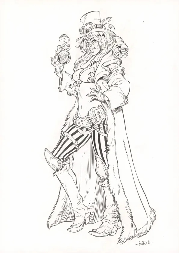 Illustration noir et blanc, Ekhö Monde miroir, Barcelona (T.4), Alessandro Barbucci