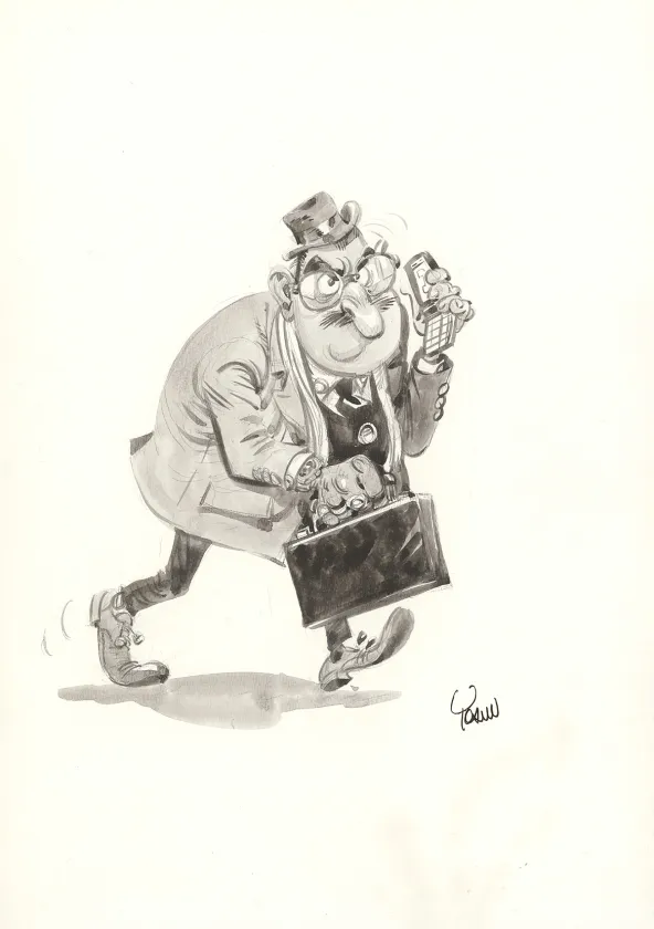 Black and white illustration, Spirou et Fantasio,  Yoann