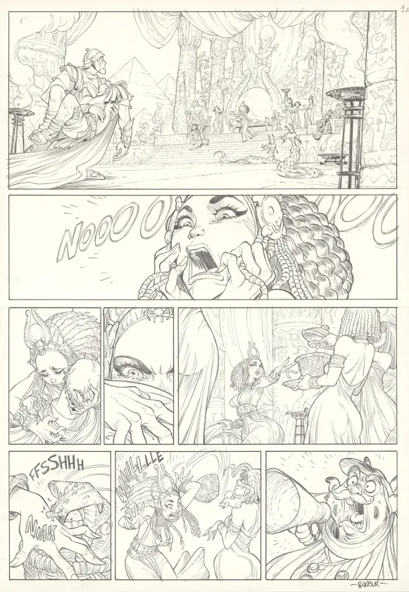 Planche noir et blanc, Ekhö Monde miroir, Hollywood Boulevard (T.3), Alessandro Barbucci