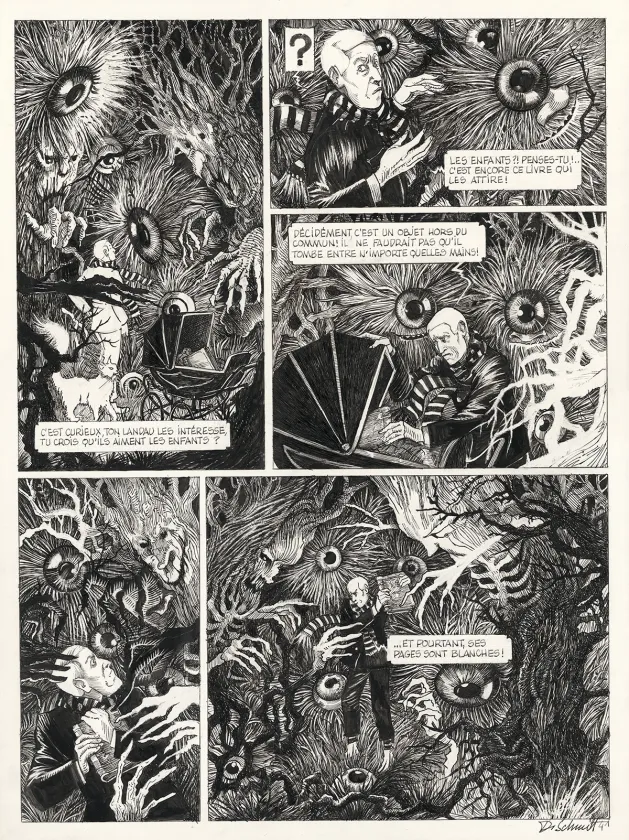 Planche noir et blanc, Le Bestiaire du crépuscule, Daria Schmitt
