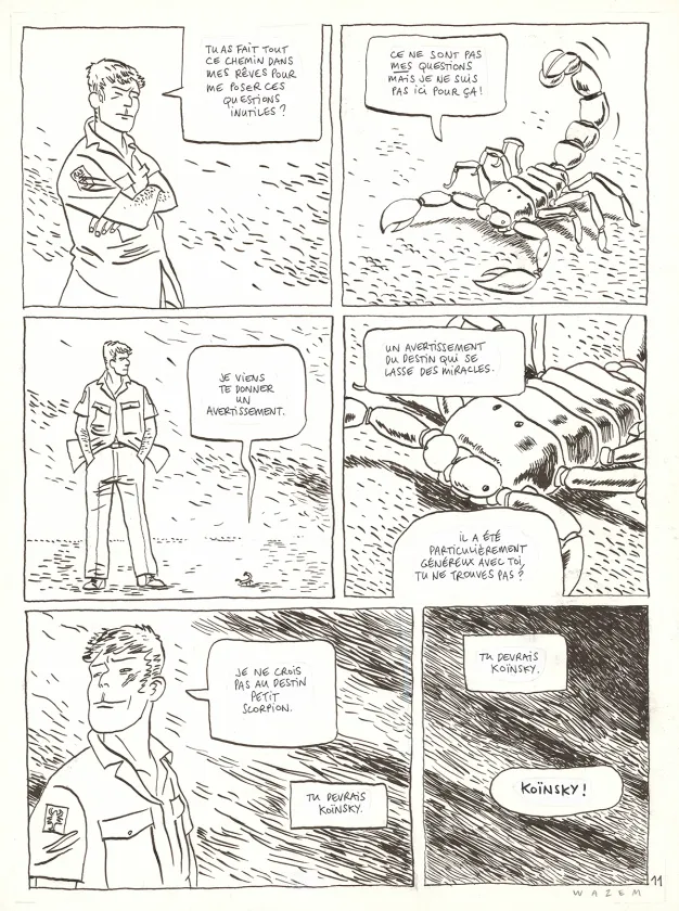 Planche noir et blanc,  Wazem
