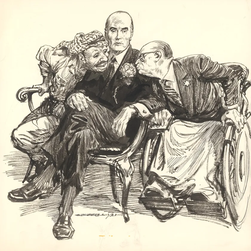 Illustration noir et blanc, Guido Buzzelli