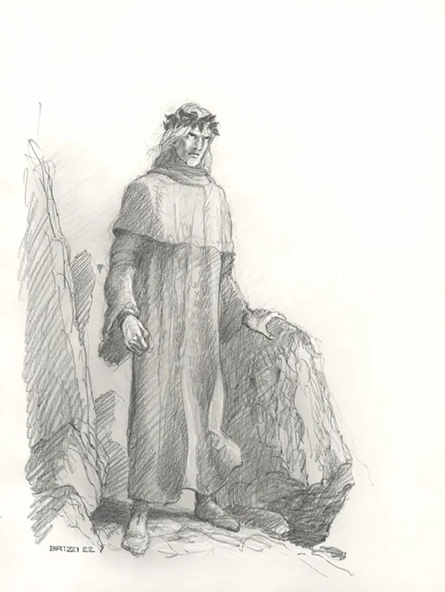 Illustration noir et blanc, L'Enfer de Dante, Paul & Gaëtan Brizzi