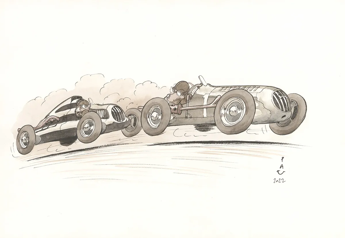 Illustration couleur, Curtiss Hill,  Pau 
