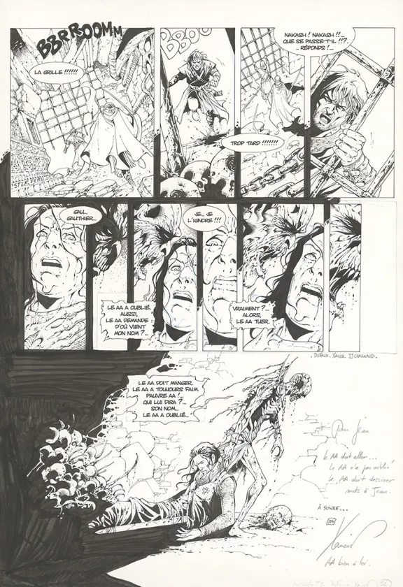 Planche noir et blanc, Croisade, Le qua'dj (T.2), Philippe Xavier