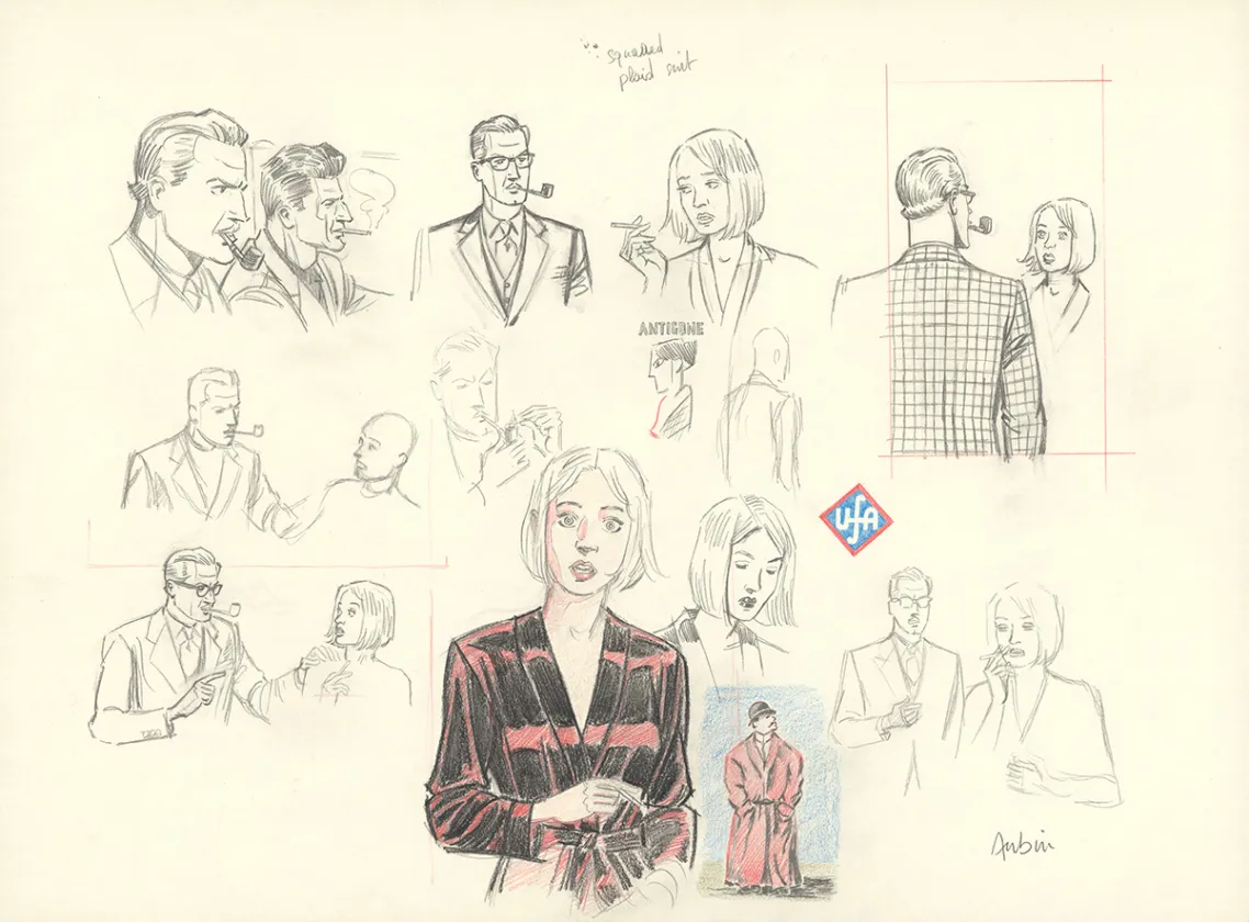 Crayonné, Blake et Mortimer, Huit heures à Berlin (T.29), Antoine Aubin