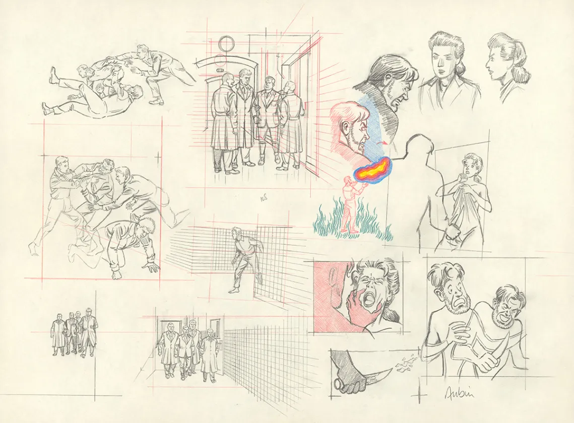 Crayonné, Blake et Mortimer, Huit heures à Berlin (T.29), Antoine Aubin