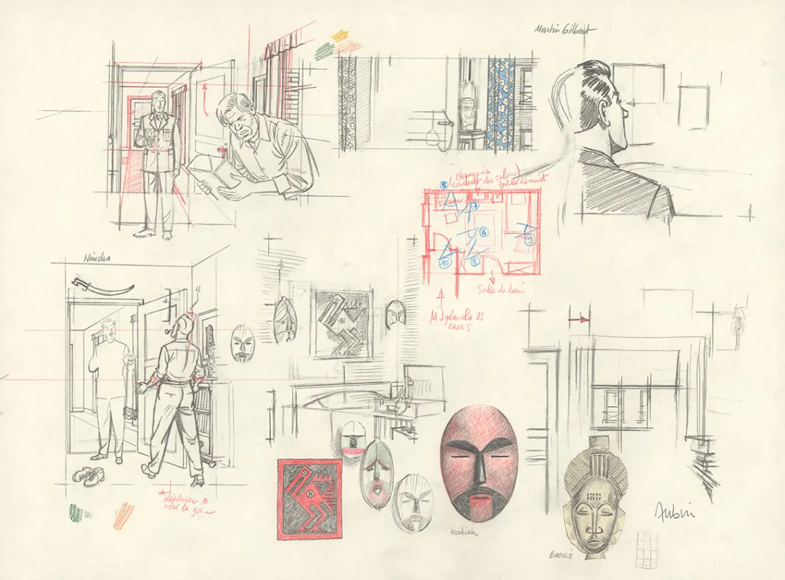 Crayonné, Blake et Mortimer, Huit heures à Berlin (T.29), Antoine Aubin