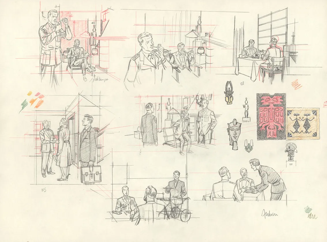 Crayonné, Blake et Mortimer, Huit heures à Berlin (T.29), Antoine Aubin