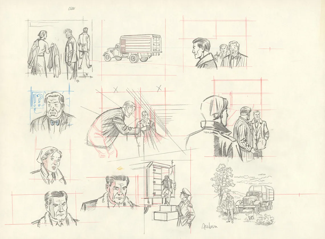 Crayonné, Blake et Mortimer, Huit heures à Berlin (T.29), Antoine Aubin