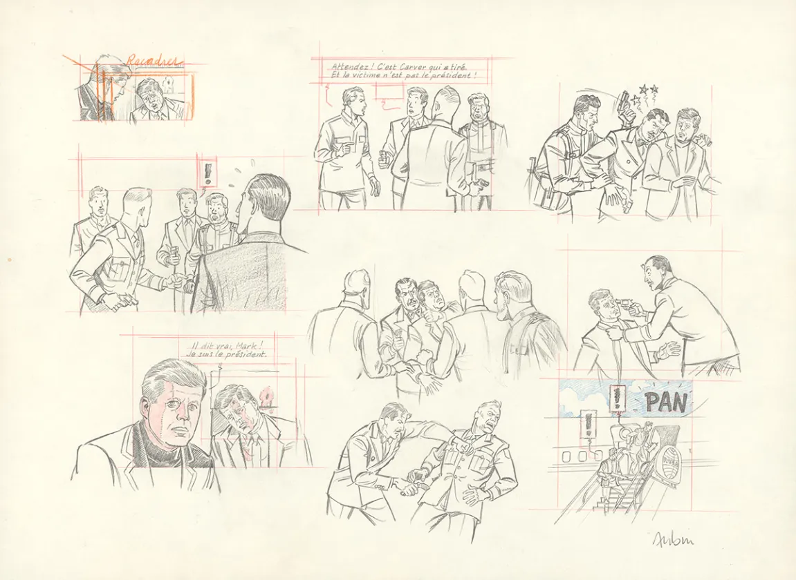 Crayonné, Blake et Mortimer, Huit heures à Berlin (T.29), Antoine Aubin