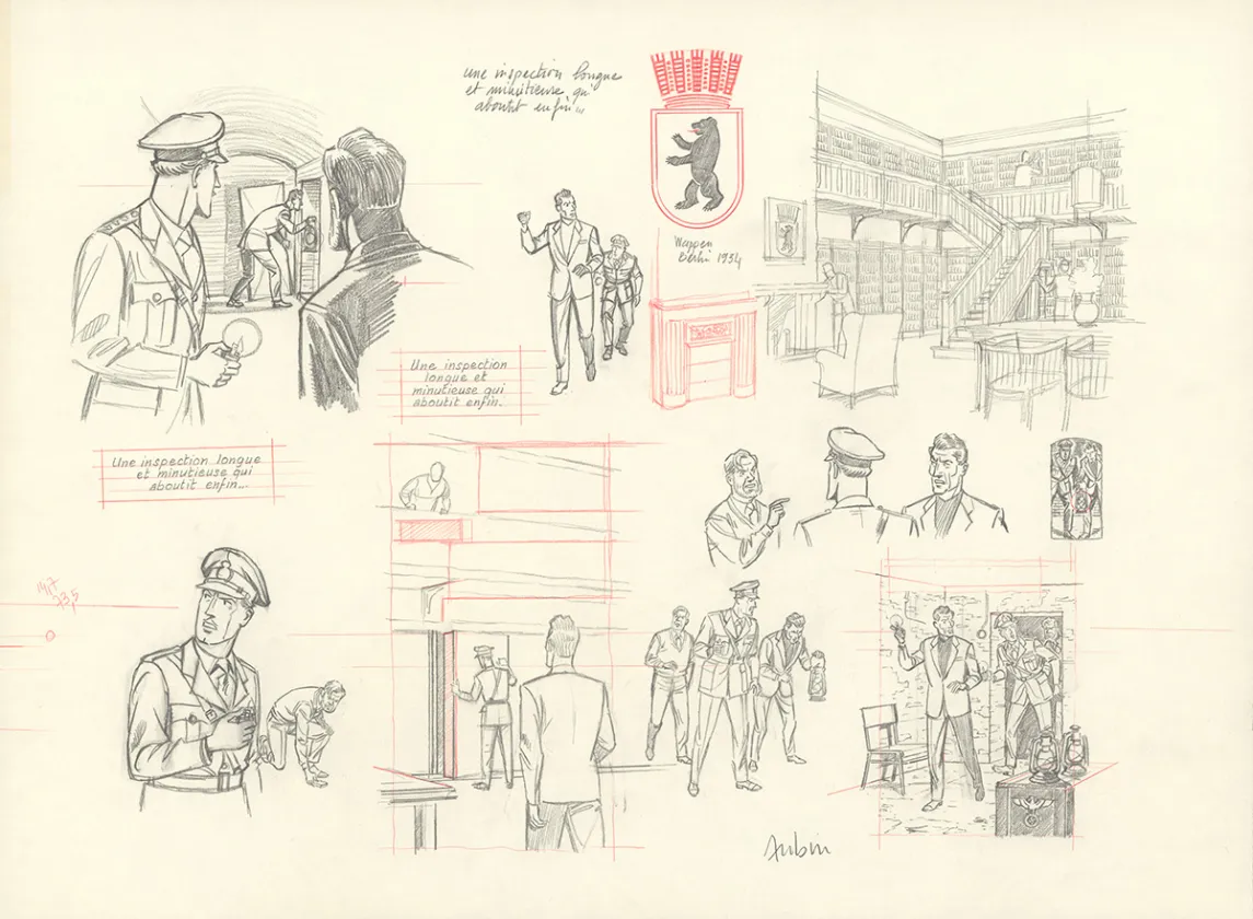 Crayonné, Blake et Mortimer, Huit heures à Berlin (T.29), Antoine Aubin
