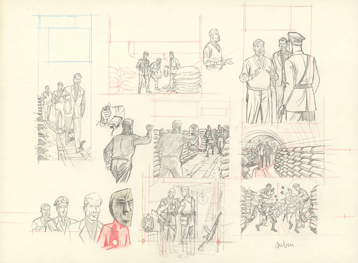 Crayonné, Blake et Mortimer, Huit heures à Berlin (T.29), Antoine Aubin