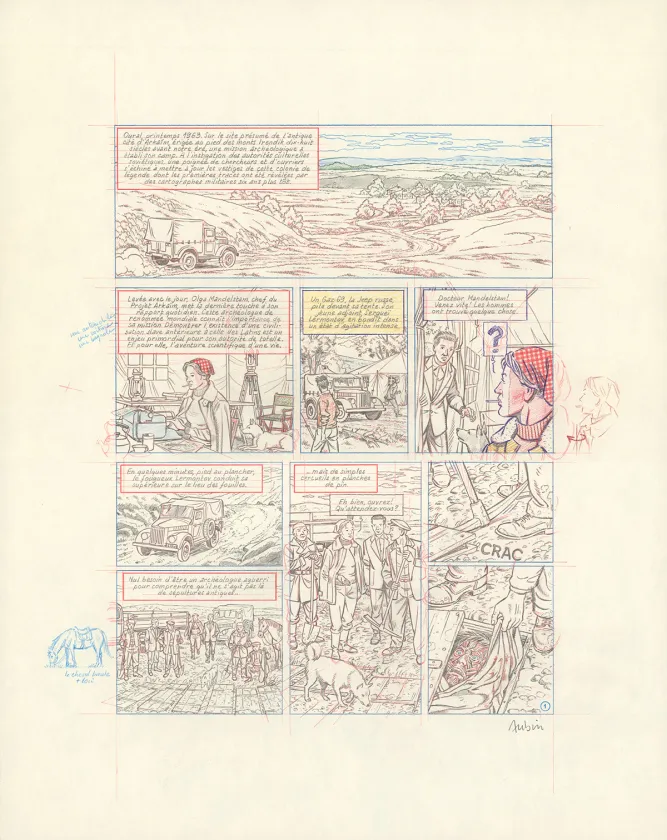 Sketch, Blake et Mortimer, Huit heures à Berlin (T.29), Antoine Aubin