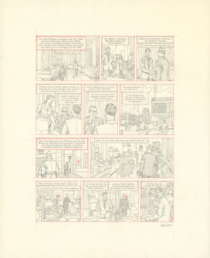 Crayonné, Blake et Mortimer, Huit heures à Berlin (T.29), Antoine Aubin