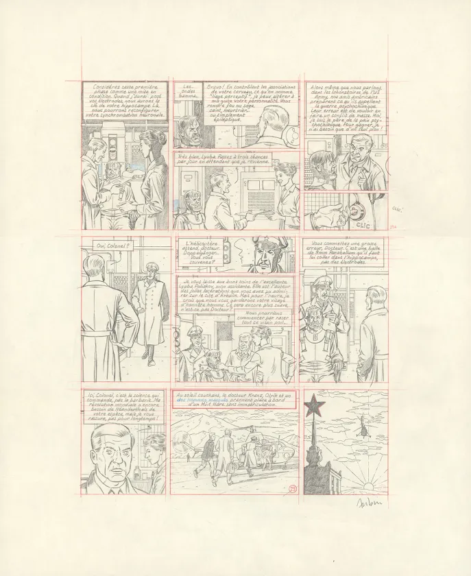Crayonné, Blake et Mortimer, Huit heures à Berlin (T.29), Antoine Aubin